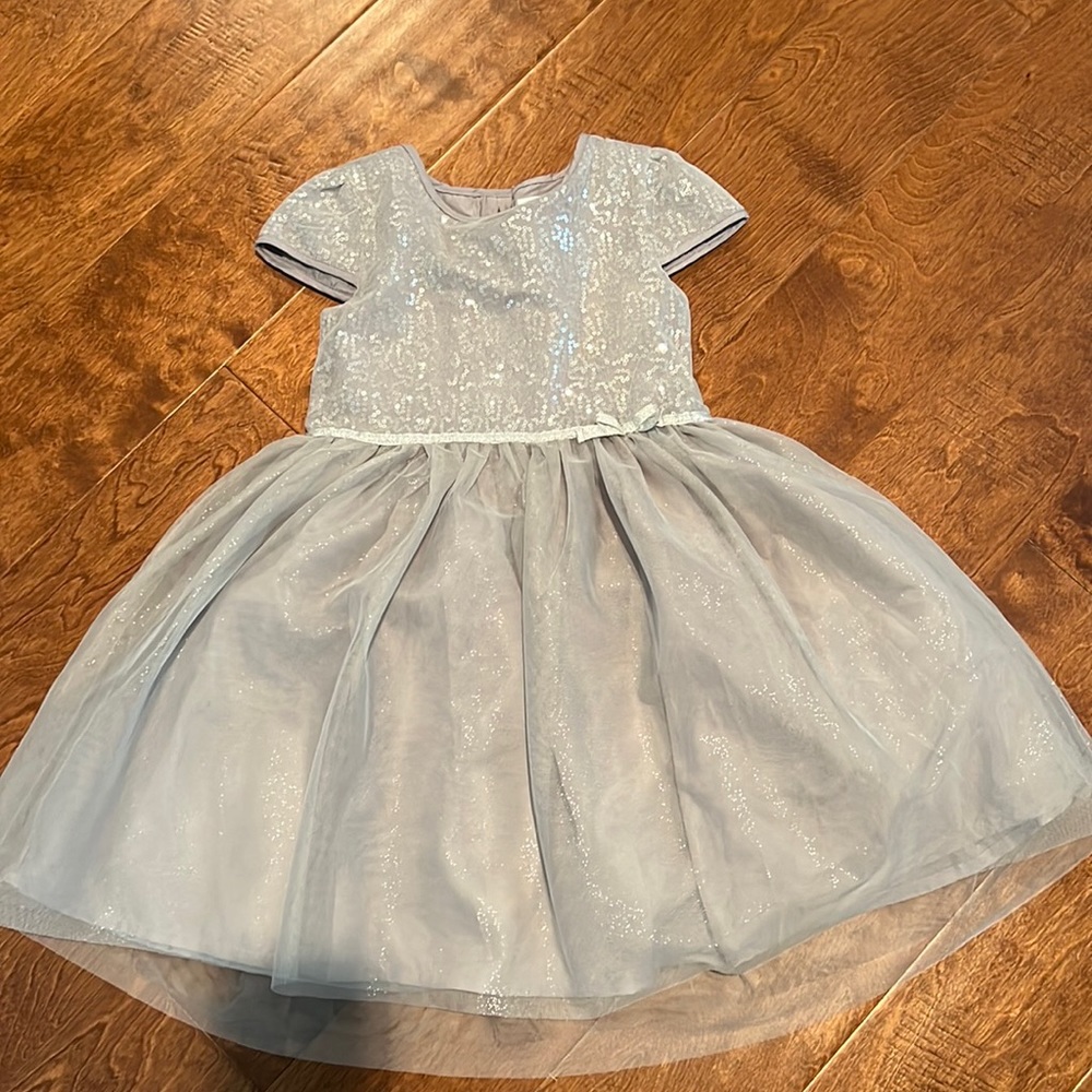 Silver girls toddler dress (size 5t)